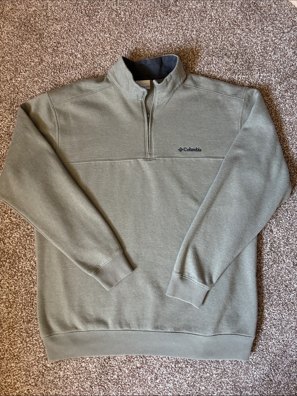 green columbia quarter zip